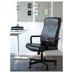 Фото1.Кресло офисное IKEA MILLBERGET Черный 903.394.12
