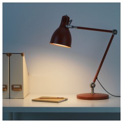 Фото2.Настольная лампа, красно-коричневая AROD IKEA 203.981.22