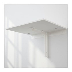Фото3.Стіл пристінний відкидний білий 74x60 NORBERG 301.805.04 IKEA