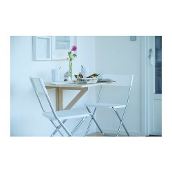 Фото4.Стол пристенный откидной береза 79x59 NORBO  800.917.13 IKEA