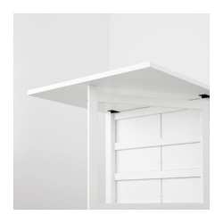 Фото4.Стол / опущена столешница, белый 26/89 / 152x80 NORDEN 702.902.23 IKEA
