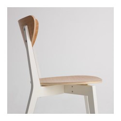 Фото1.Кресло бамбук, белое NORDMYRA 803.732.27 IKEA