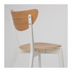 Фото2.Кресло бамбук, белое NORDMYRA 803.732.27 IKEA