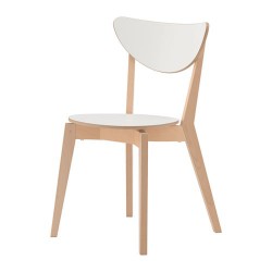 Фото3.Кресло белое береза NORDMYRA 603.513.11 IKEA