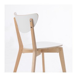Фото2.Кресло белое береза NORDMYRA 603.513.11 IKEA