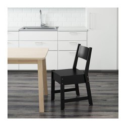 Фото1.Крісло чорне NORRAKER 003.015.26 IKEA