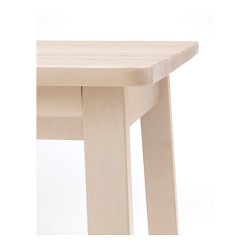 Фото3.Стол, белая береза 74x74 NORRAKER 202.753.38 IKEA