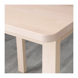 Фото2.Стол, белая береза 74x74 NORRAKER 202.753.38 IKEA