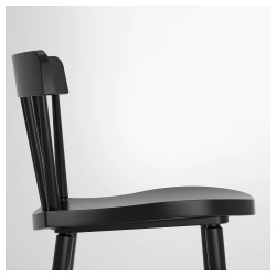 Фото1.Барний стілець IKEA NORRARYD чорний 003.977.36