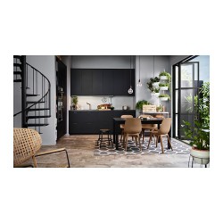 Фото7.Кресло коричневое ODGER 503.641.49 IKEA