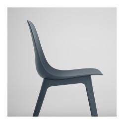 Фото2.Кресло синее ODGER 003.600.02 IKEA