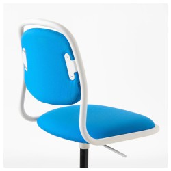 Фото2.Детское кресло IKEA ÖRFJÄLL поворотное белый, ярко-синий 703.250.29