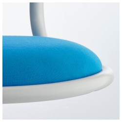 Фото3.Детское кресло IKEA ÖRFJÄLL поворотное белый, ярко-синий 703.250.29