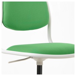 Фото5.Дитяче крісло IKEA ÖRFJÄLL  поворотне білий, яскраво-зелений 603.208.24