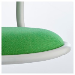 Фото3.Дитяче крісло IKEA ÖRFJÄLL  поворотне білий, яскраво-зелений 603.208.24