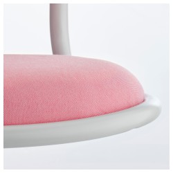 Фото3.Детское кресло IKEA ÖRFJÄLL поворотное белый, розовый 903.250.33