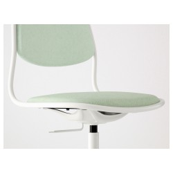 Фото6.Кресло офисное IKEA ÖRFJÄLL / SPORREN поворотное белый, светло-зеленый 991.623.76