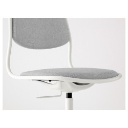 Фото7.Кресло офисное IKEA ÖRFJÄLL / SPORREN поворотное белый, светло-серый 291.624.45
