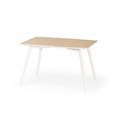 Фото5.Комплект обідній HALMAR стіл  Petrus і стільці Toledo  120x85x75 см Бук/Білий