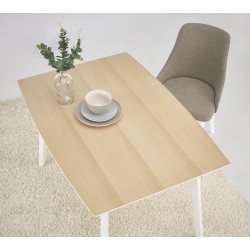 Фото4.Комплект обідній HALMAR стіл  Petrus і стільці Toledo  120x85x75 см Бук/Білий