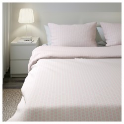 Фото2.Комплект постельного белья FJÄLLVEDEL 003.502.58 розовый 200*200/50*60 IKEA