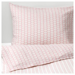 Фото3.Комплект постельного белья FJÄLLVEDEL 403.502.75 розовый 150*200/50*60 IKEA