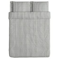 Фото2.Комплект постельного белья NYPONROS 602.300.03 серый 200*200/50*60 IKEA