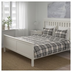 Фото1.Комплект постельного белья SMALRUTA 004.167.06 серый 200*200/50*60 IKEA