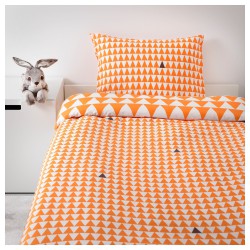 Фото1.Комплект постельного белья STILLSAMT 103.586.59 светло-оранжевый 150*200/50*60 IKEA