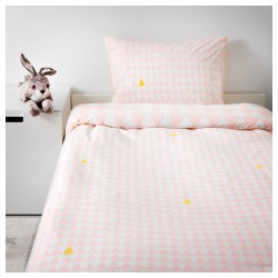 Фото1.Комплект постельного белья STILLSAMT 203.586.68 светло-розовый 150*200/50*60 IKEA
