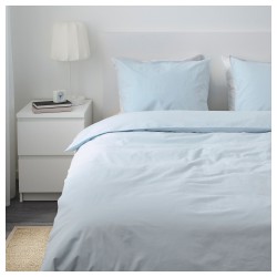 Фото3.Комплект постельного белья ÄNGSLILJA 904.012.63 светло-синий 160*200/70 * 80 IKEA