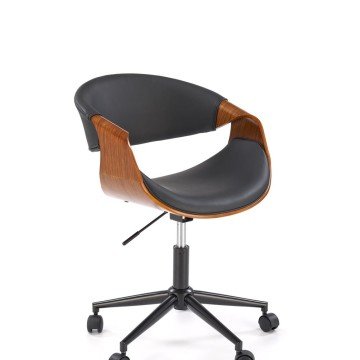 Фото1.Офісний стілець BILBO чорний/горіх