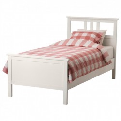 Фото1.Каркас кровати, белая морилка 90х200 HEMNES IKEA 302.495.46