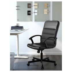 Фото1.Кресло офисное IKEA RENBERGET Черный 203.394.20