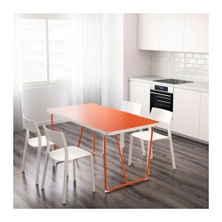 Фото1.Стол оранжевый 150x78 RYDEBACK 090.402.90 IKEA