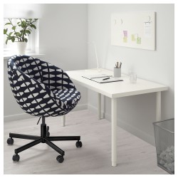 Фото3.Крісло офісне IKEA SKRUVSTA Чорно-білий 104.356.67