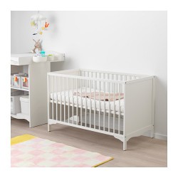 Фото1.Детская кровать белая 60x120 SOLGUL 903.624.12 IKEA