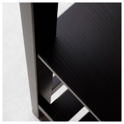 Фото1.Стеллаж морилка черно-коричневый HEMNES IKEA 002.236.18