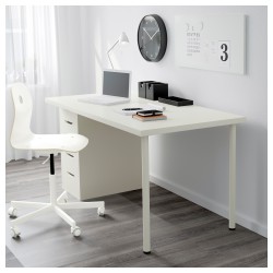 Фото2.Стіл письмовий білий LINNMON-ALEX IKEA 399.326.99