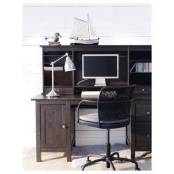 Фото1.Рабочий стол темно-коричневый HEMNES IKEA 090.005.00