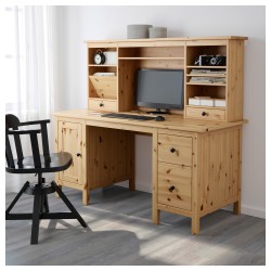 Фото4.Рабочий стол светло-коричневый HEMNES IKEA 591.225.23