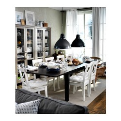 Фото7.Раздвижной стол, темно-коричневый 201/247 / 293x105  STORNAS 401.849.45 IKEA