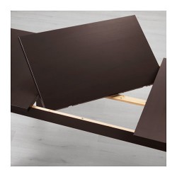 Фото3.Розкладний стіл темно-коричневий 147/204x95 STORNAS  201.768.47 IKEA