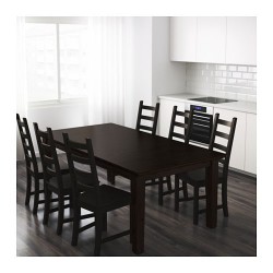 Фото1.Розсувний стіл, темно-коричневий  201/247/293x105 STORNAS  401.849.45 IKEA