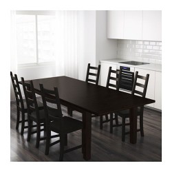 Фото2.Раздвижной стол, темно-коричневый 201/247 / 293x105  STORNAS 401.849.45 IKEA