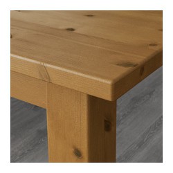 Фото4.Розкладний стіл сосна морилка 147/204x95  STORNAS 401.768.46 IKEA