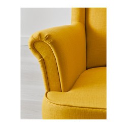 Фото2.Кресло для отдыха STRANDMON 903.618.94 IKEA желтое