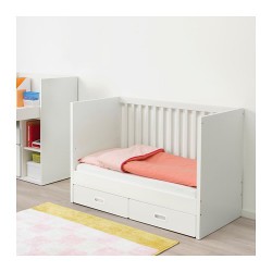 Фото3.Дитяче ліжко з ящиками, біле  60x120 STUVA / FRITIDS 892.531.69 IKEA