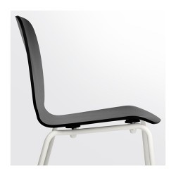 Фото5.Кресло черное Broringe с белыми ножками SVENBERTIL 791.976.97 IKEA