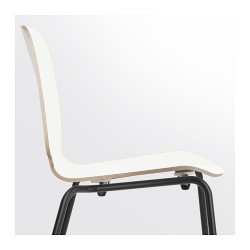 Фото4.Кресло Broringe белое ножки черные SVENBERTIL 391.976.99 IKEA